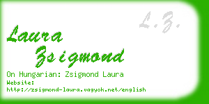 laura zsigmond business card